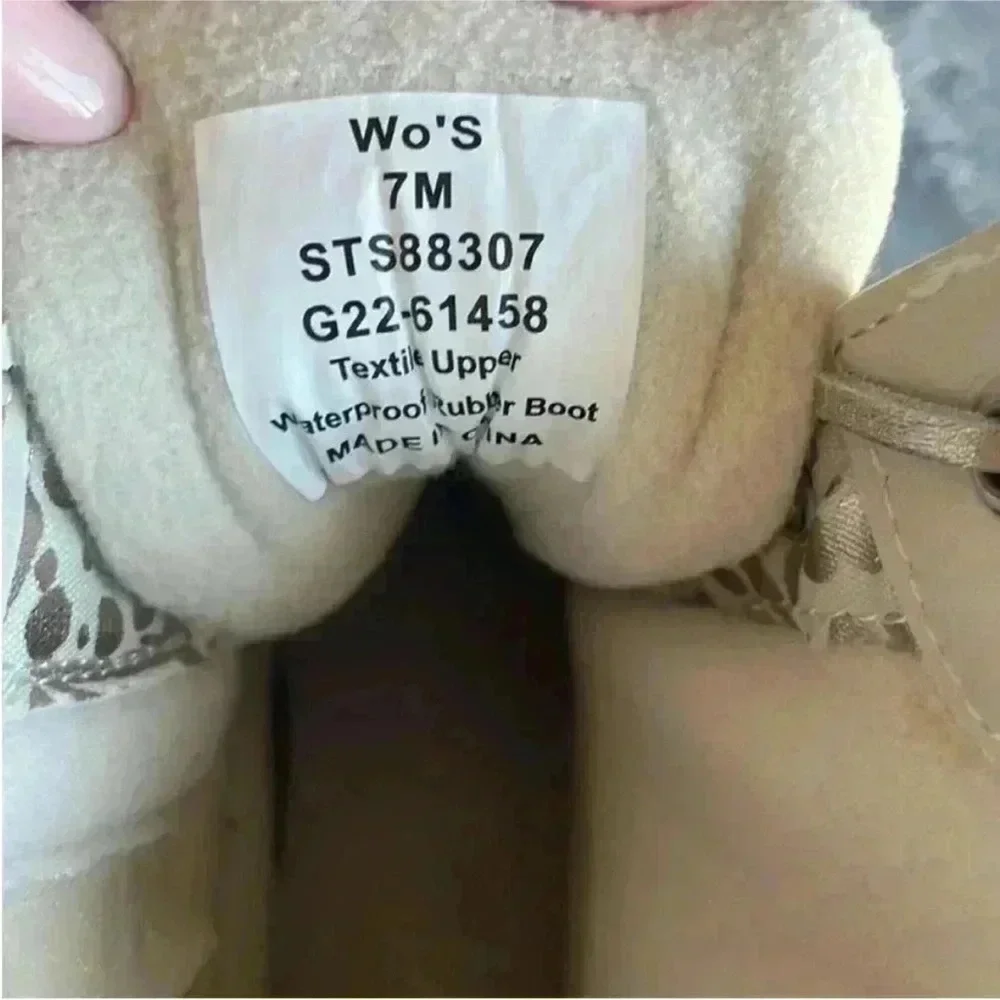 Sperry Syren Gulf Duck Boot in Ivory Size 7 NIB